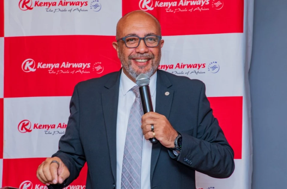 Kenya Airways Acting CEO George Kamal hosts an Editors’ Breakfast on August 19, 2026. Photo/Courtesy